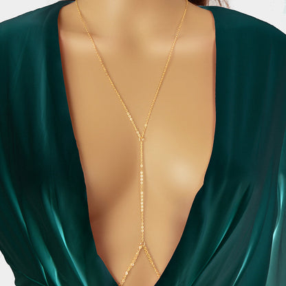 Sexy Layered Body Chain Gold Body Belly Chain Beach Party Body Jewelry for Women