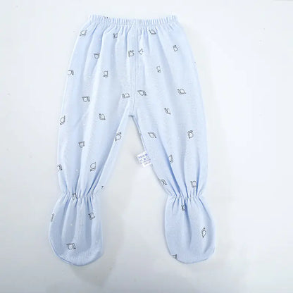 5-Piece Cotton Baby Outfit Set – Newborn Pajamas, Hat & Accessories (Pink)