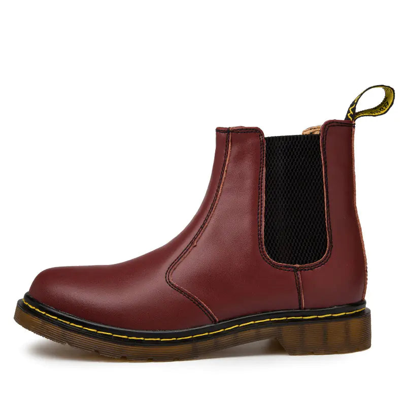 Autumn Thick-Heeled Chelsea Boots for Women – Trendy Fall Fashion