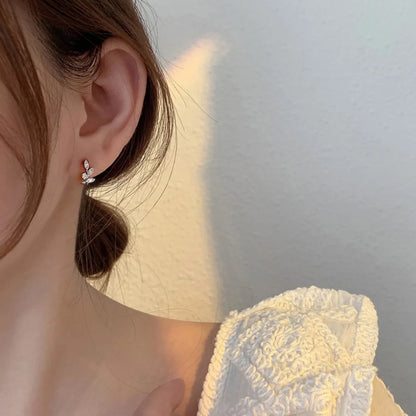 925 Sterling Silver Hot Sale Korean hoop Earrings For Women Simple Temperament Exquisite Hot Semale Sexy Jewelry Gift