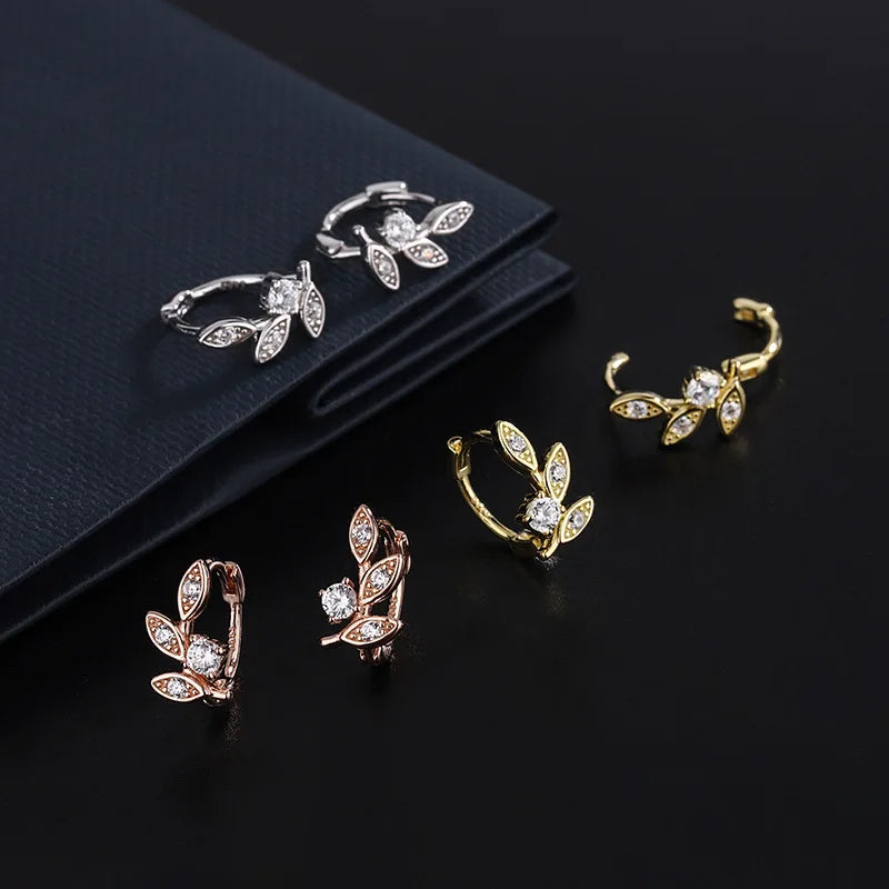 925 Sterling Silver Hot Sale Korean hoop Earrings For Women Simple Temperament Exquisite Hot Semale Sexy Jewelry Gift