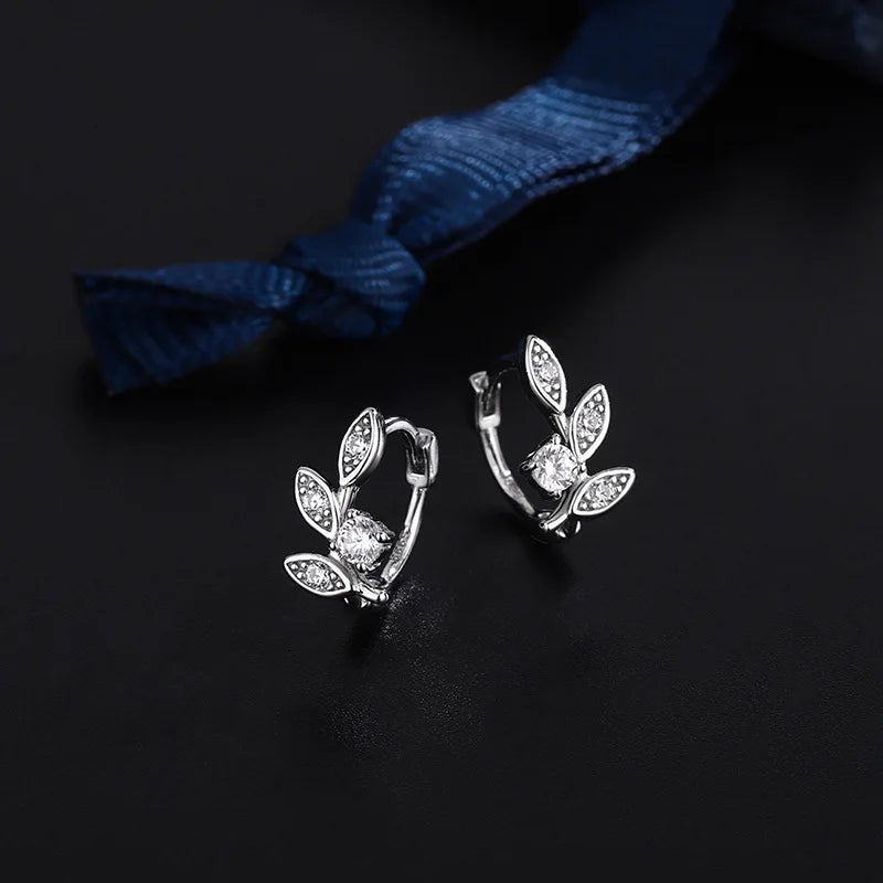 925 Sterling Silver Hot Sale Korean hoop Earrings For Women Simple Temperament Exquisite Hot Semale Sexy Jewelry Gift