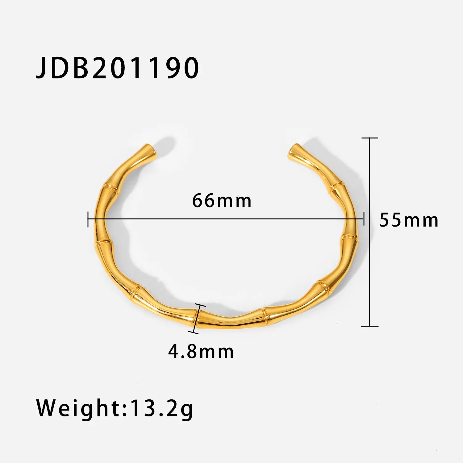 Vintage Stainless Steel Bangle Bracelet – Elegant Gold Plated