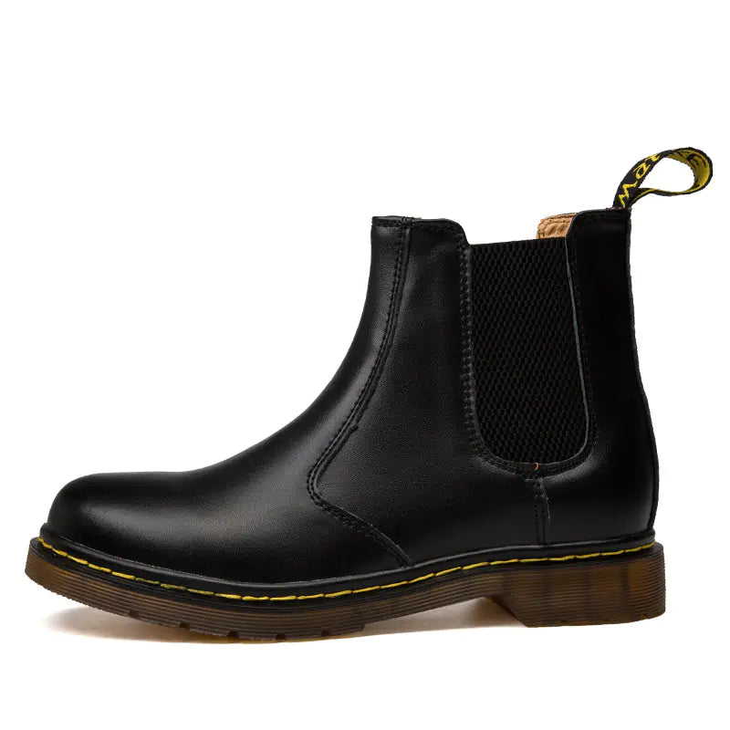 Autumn Thick-Heeled Chelsea Boots for Women – Trendy Fall Fashion