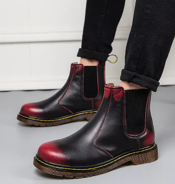 Autumn Thick-Heeled Chelsea Boots for Women – Trendy Fall Fashion